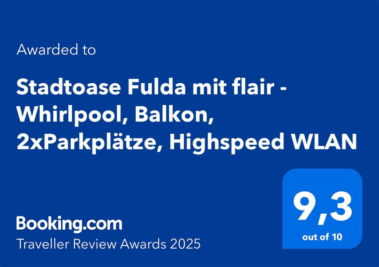 Stadtoase Fulda Mit Flair - Whirlpool, Balkon, 2Xparkplaetze, Highspeed Wlan Esterno foto